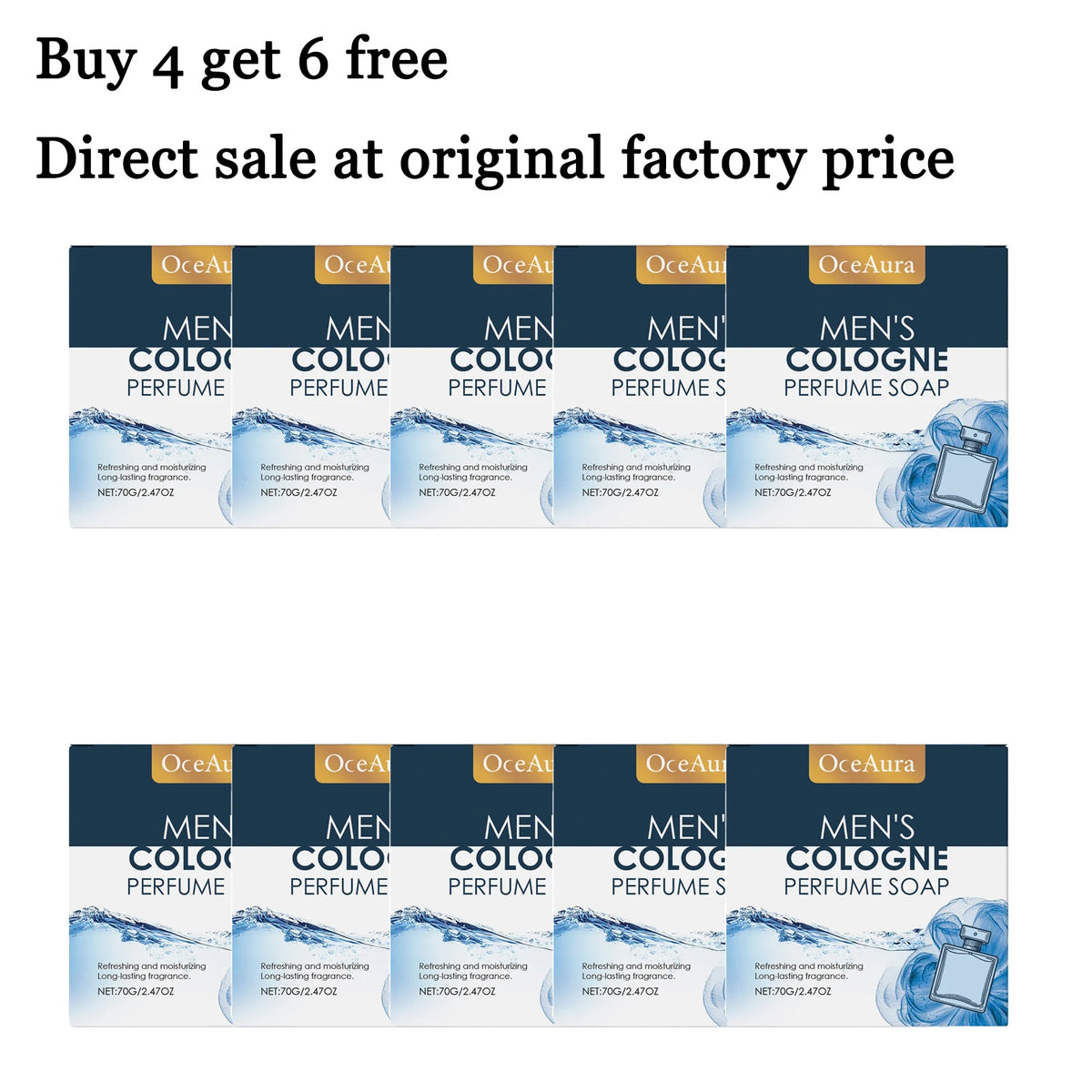 70g Men Cologne Bathing Soap Gentle Cleaning Pores Moisturizing Non-tight Rejuvenating Improve Skin Texture Soothing Discomfort Smoothing Body Soap