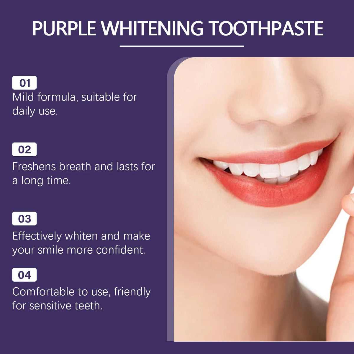 Efficient Dental Toothpaste Whitening Deep Cleaning Remove Plaque And Stains Tartar Hygiene Whiten Teeth For A Confident Smile
