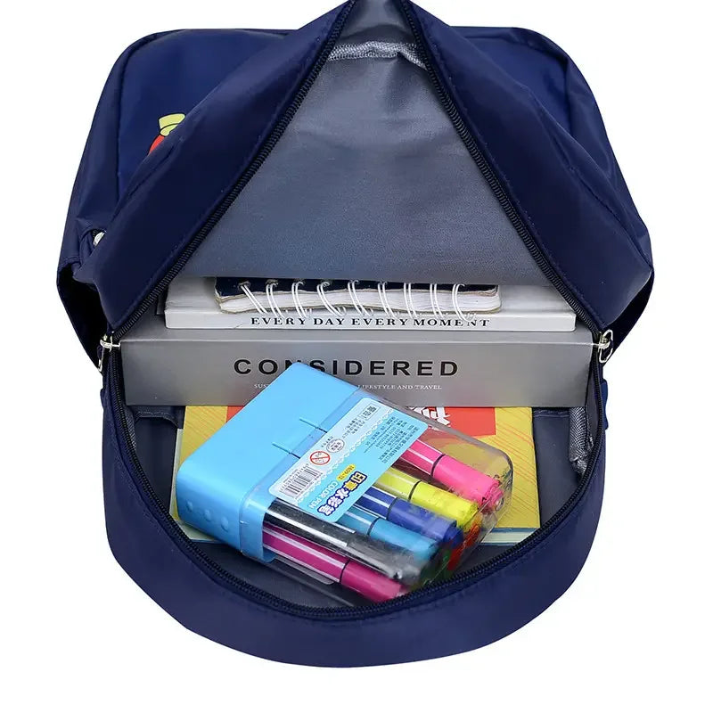 The Mesuca Kids Cartoon Supes Backpack, Boys School Bag with Colorful Character Design, Lightweight Large Capacity Bookbag for Kindergarten Elementary School Travel Gift
