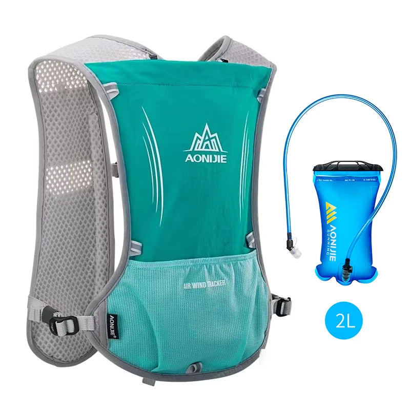 AONIJIE E913S 5L Hydration Backpack Rucksack Bag Vest Harness For 1.5L Water Bladder Hiking Camping Running Marathon Race Sports
