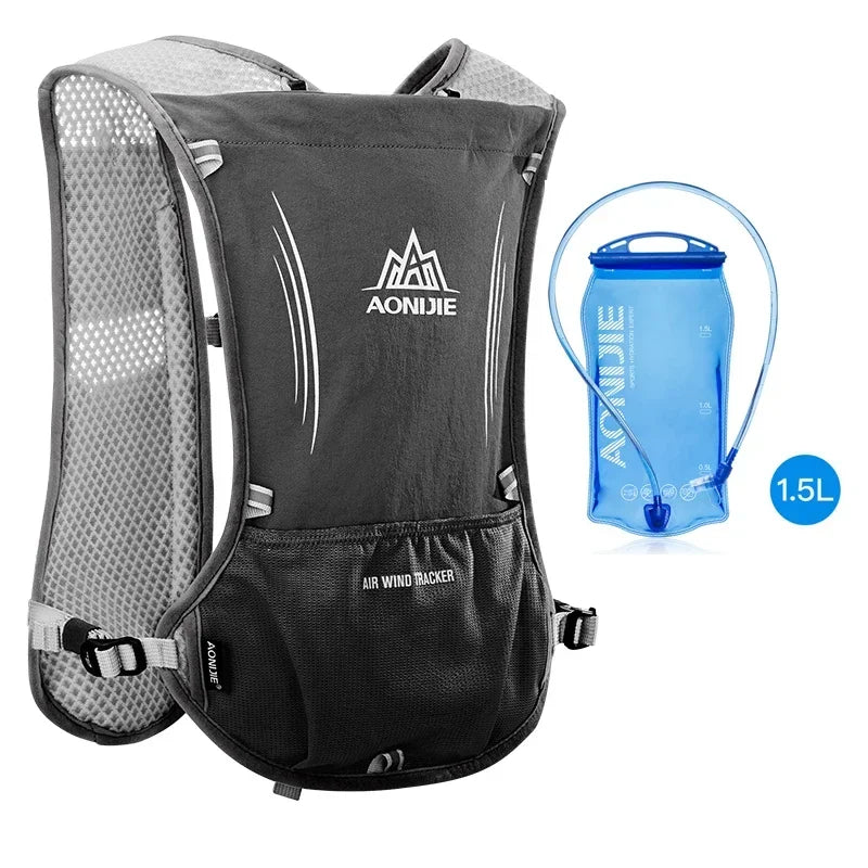 AONIJIE E913S 5L Hydration Backpack Rucksack Bag Vest Harness For 1.5L Water Bladder Hiking Camping Running Marathon Race Sports