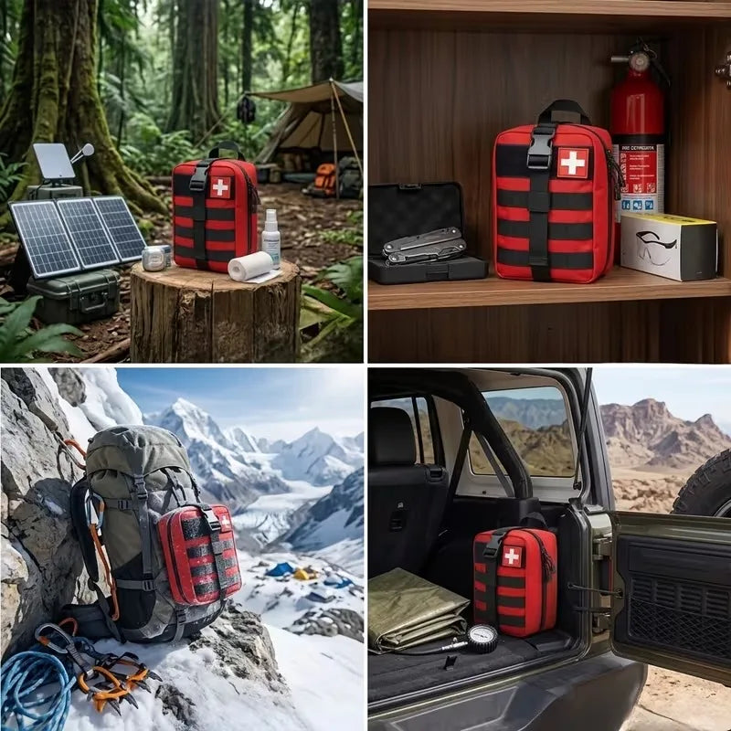 337PCS Portable Emergency Kit Hand Emergency Kit Medical Rescue Kit Car Emergency Outside Travel First Aid Survival Supplies