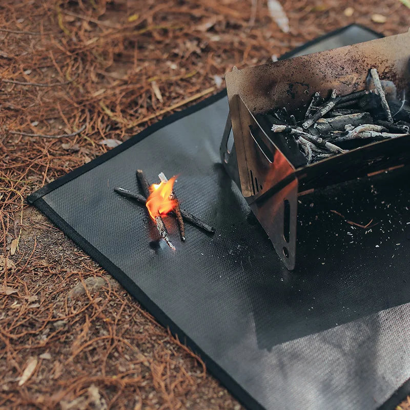 Fiberglass Fire Retardant Blanket Welding Blanket Cover Fireproof Cloth Thermal Resistant Insulation Picnic Mat Silicone Coated