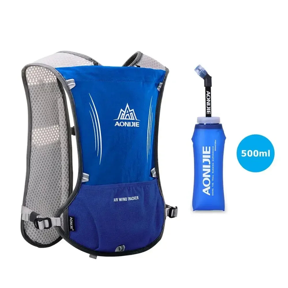 AONIJIE E913S 5L Hydration Backpack Rucksack Bag Vest Harness For 1.5L Water Bladder Hiking Camping Running Marathon Race Sports