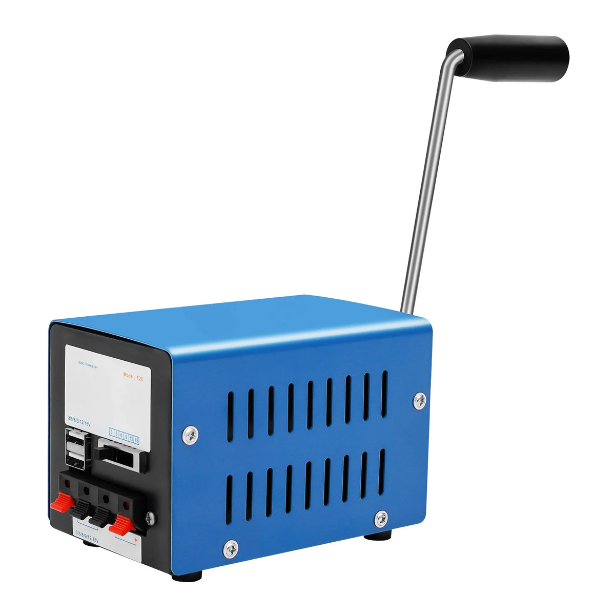 Hand Crank Generator Generator Motor 20W Portable Manual Power Supply Waterproof Shockproof Emergency Charger for Outdoor Camping Mobile Devices