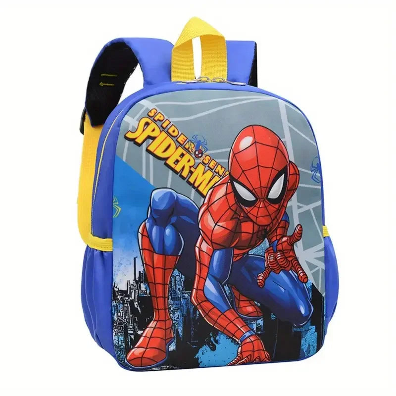 The Mesuca Kids Cartoon Supes Backpack, Boys School Bag with Colorful Character Design, Lightweight Large Capacity Bookbag for Kindergarten Elementary School Travel Gift