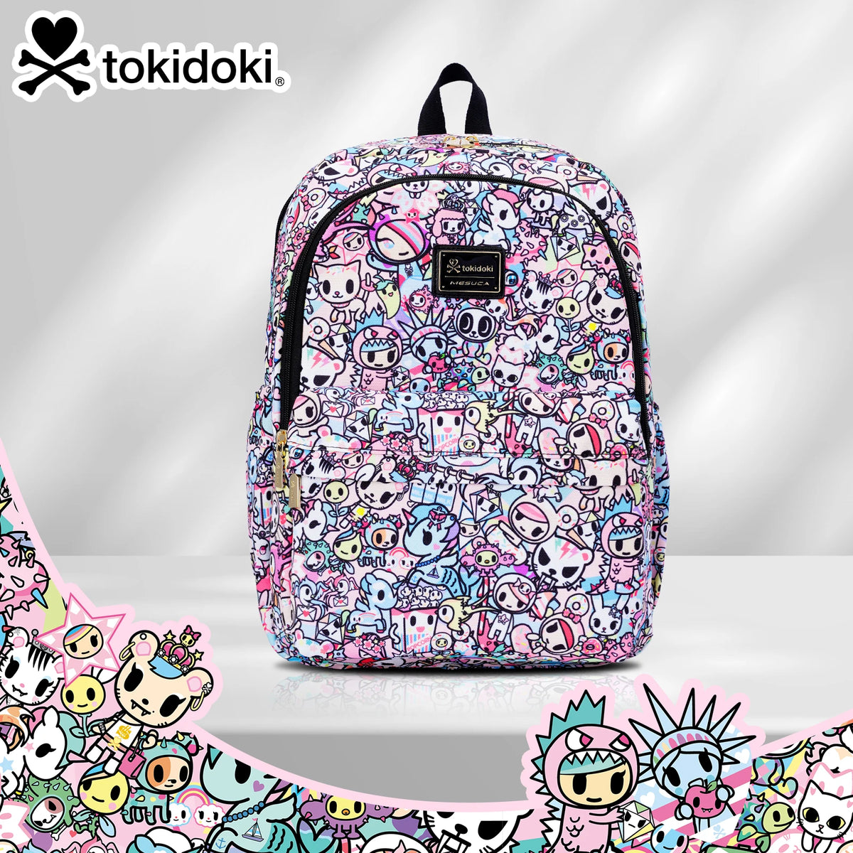 Tokidoki Travel Backpack for Women Shoulder Bag Unicorno Casual Daypack for Work Weekender Business Hiking