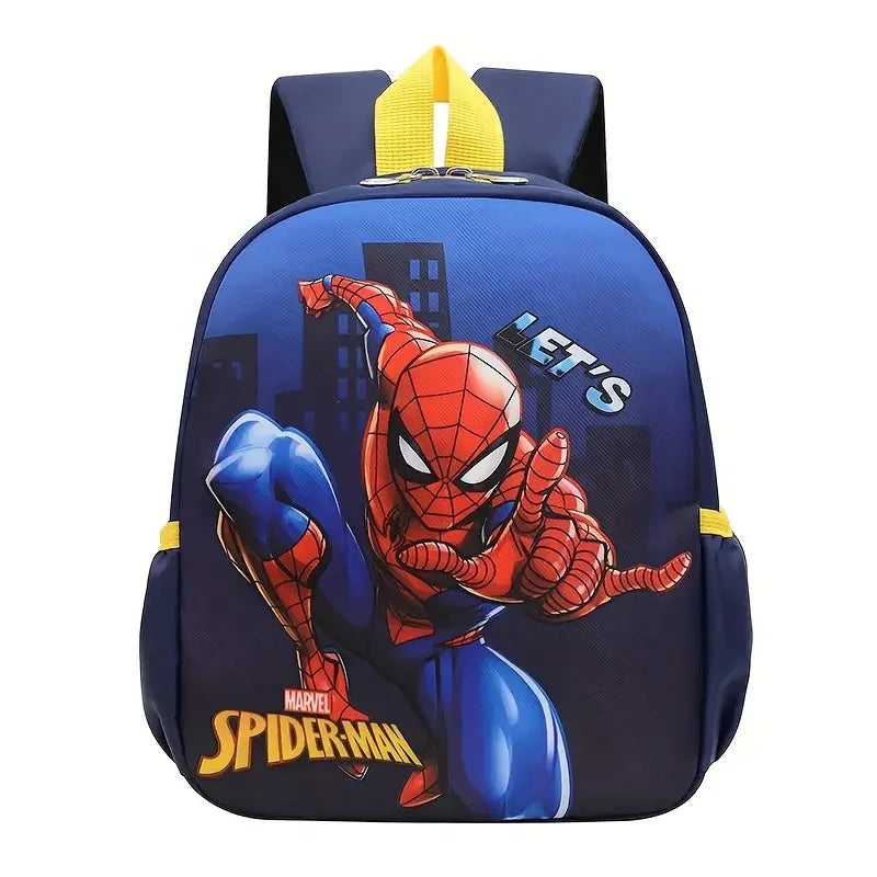 The Mesuca Kids Cartoon Supes Backpack, Boys School Bag with Colorful Character Design, Lightweight Large Capacity Bookbag for Kindergarten Elementary School Travel Gift