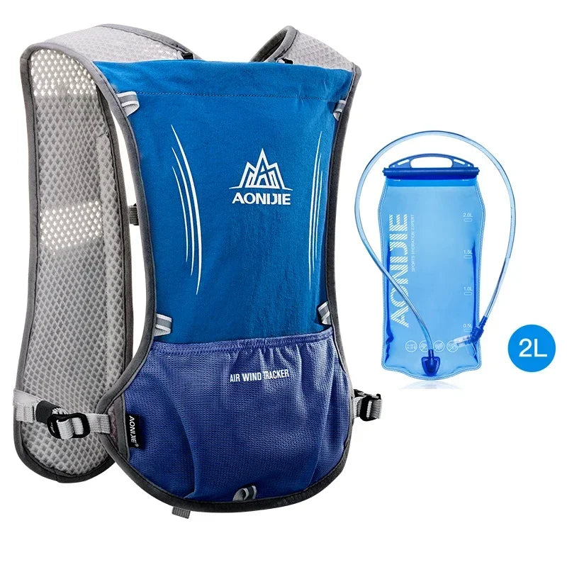 AONIJIE E913S 5L Hydration Backpack Rucksack Bag Vest Harness For 1.5L Water Bladder Hiking Camping Running Marathon Race Sports