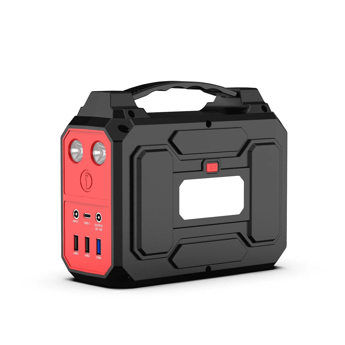 100W/146Wh Portable Power Station Solar Generator AC DC USB USB C Power Bank LED Flashlight For Laptop Phone Tablet Fan Camera Tent Camping Outdoor Trip Emergency Use