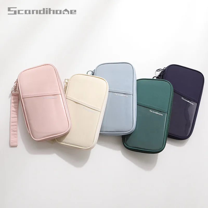 RFID Blocking Passport Holder Travel Wallet Durable Anti-Theft Card Slots Protective Case Flights Travel Organizer for Women Men