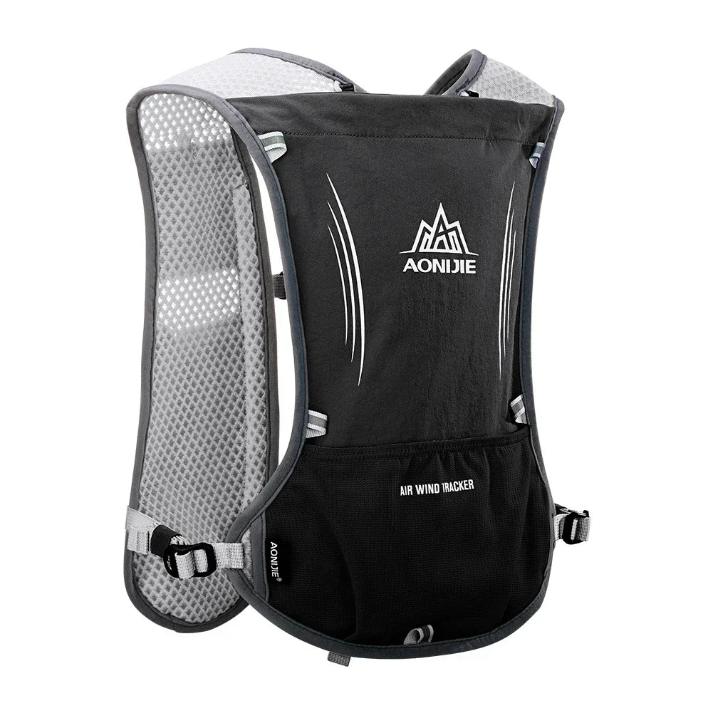 AONIJIE E913S 5L Hydration Backpack Rucksack Bag Vest Harness For 1.5L Water Bladder Hiking Camping Running Marathon Race Sports
