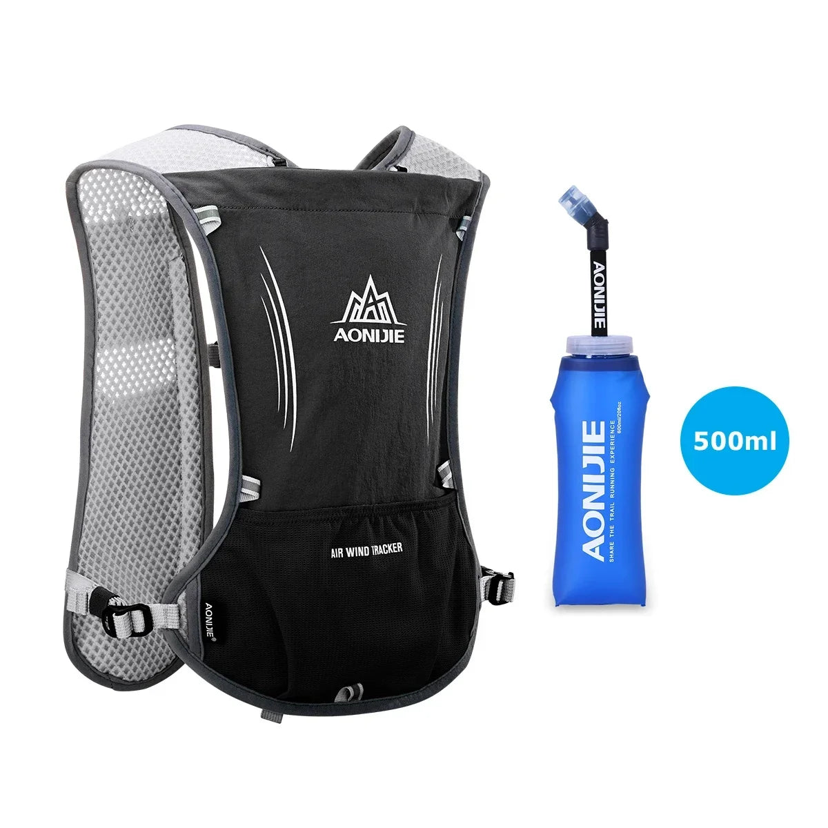 AONIJIE E913S 5L Hydration Backpack Rucksack Bag Vest Harness For 1.5L Water Bladder Hiking Camping Running Marathon Race Sports