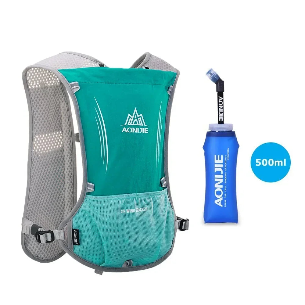 AONIJIE E913S 5L Hydration Backpack Rucksack Bag Vest Harness For 1.5L Water Bladder Hiking Camping Running Marathon Race Sports
