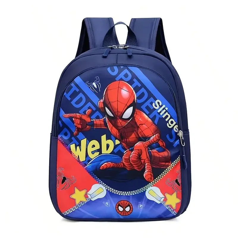 The Mesuca Kids Cartoon Supes Backpack, Boys School Bag with Colorful Character Design, Lightweight Large Capacity Bookbag for Kindergarten Elementary School Travel Gift