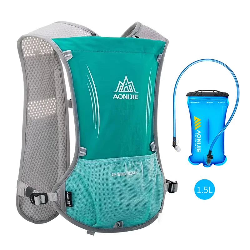 AONIJIE E913S 5L Hydration Backpack Rucksack Bag Vest Harness For 1.5L Water Bladder Hiking Camping Running Marathon Race Sports