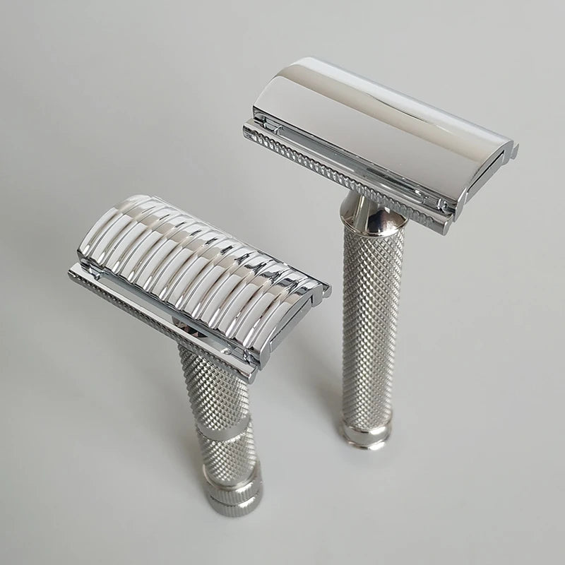 Dscosmetic AX-SE Zinc Alloy Double Edge Safety Razor with Stainless Steel Handle