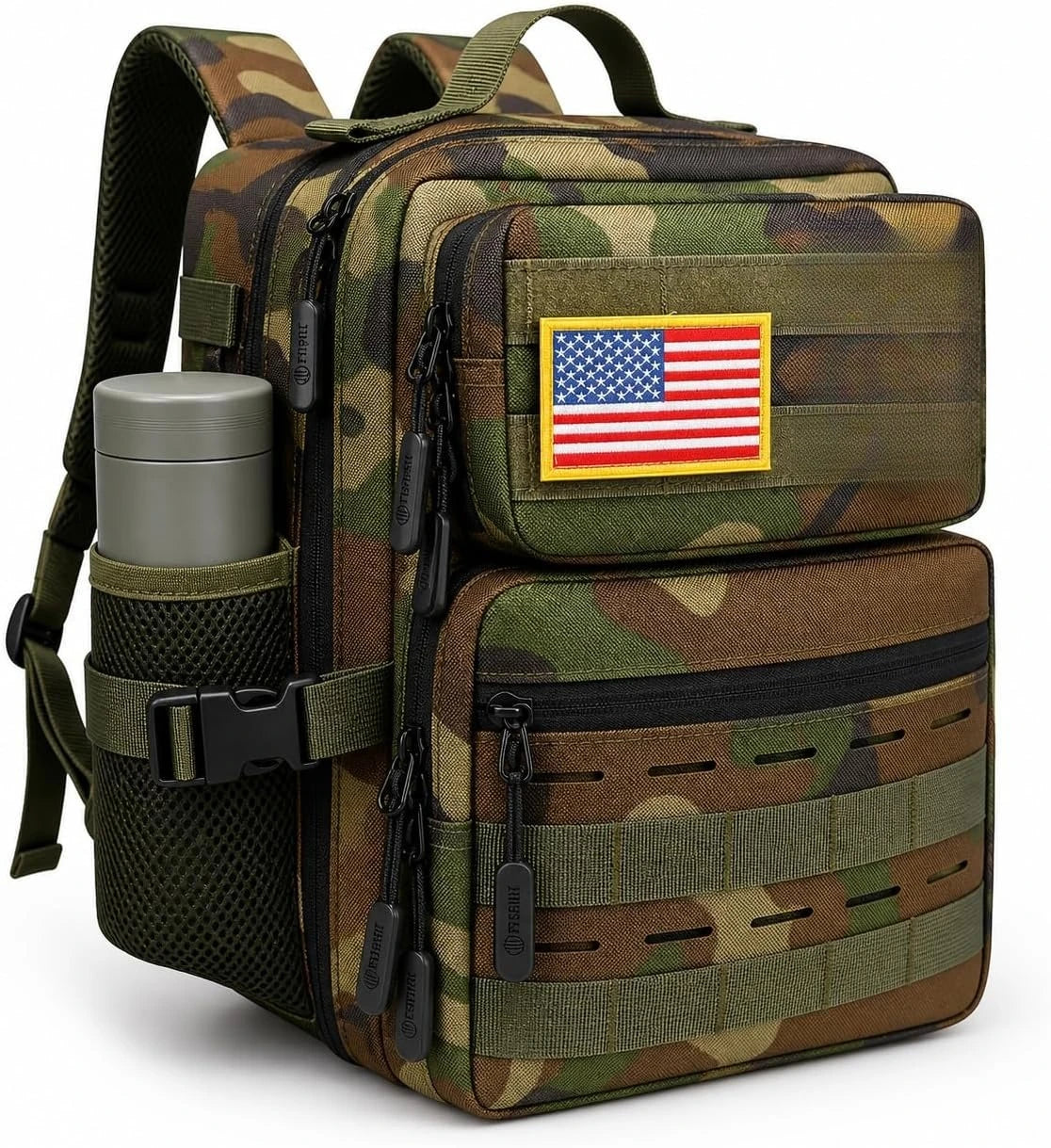 9L Mini Tactical Backpack Small Military Gym Bag Molle Daypack Camping Backpack with Patch