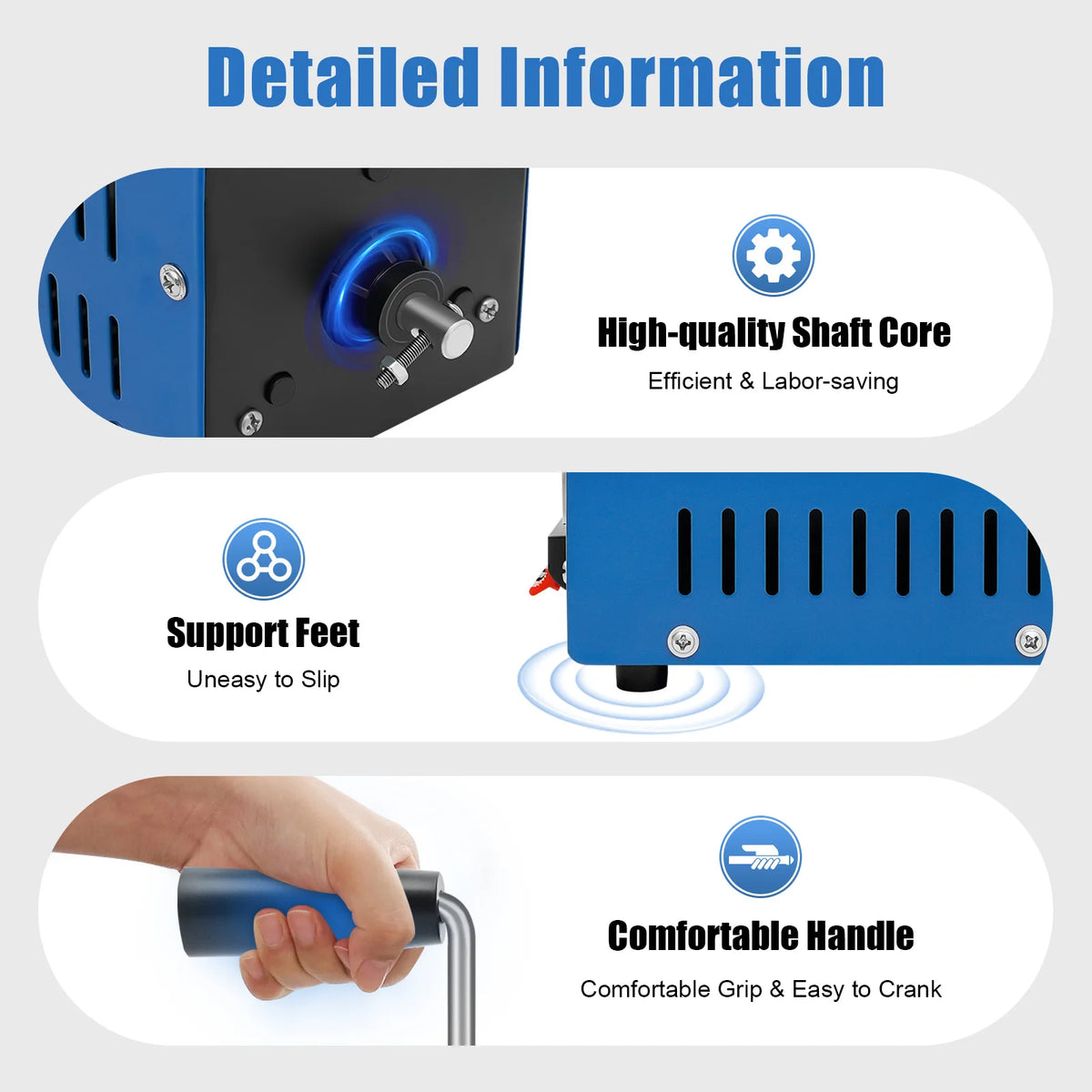 Hand Crank Generator Generator Motor 20W Portable Manual Power Supply Waterproof Shockproof Emergency Charger for Outdoor Camping Mobile Devices