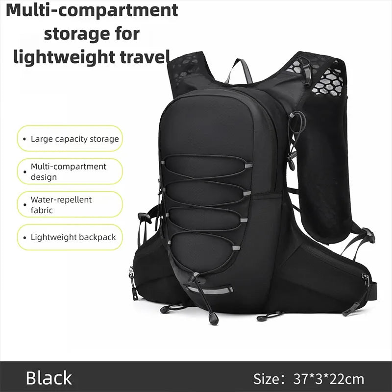 Running Hydration Vest Backpack Lightweight Multi‑Pocket Water Bag Holder For Trail Running Cycling Outdoor Sports
